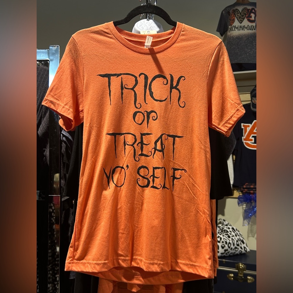 Orange Trick or Treat Graphic Tee